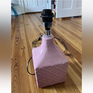 Pink lamp base